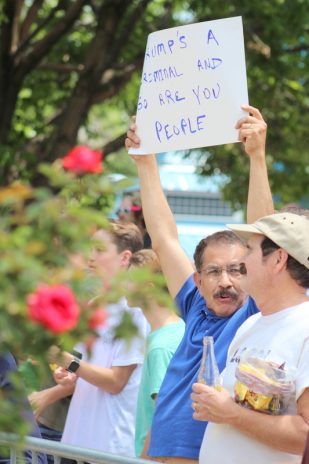anti trump counter protest